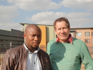 Lehlohonolo and Malcolm at Brandwag